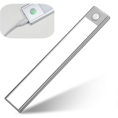 Led Cabinet USB Charging Light Ultra Thin Motion Sensor Lighting Closet Lights Lamp for Closet Night Lights for Bathroom Bedroom