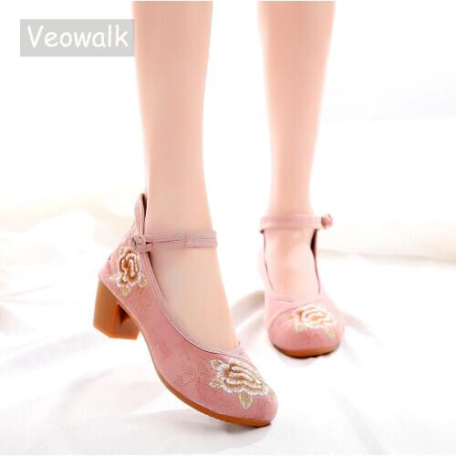 Обувь на среднем каблуке Veowalk China At AliExpress