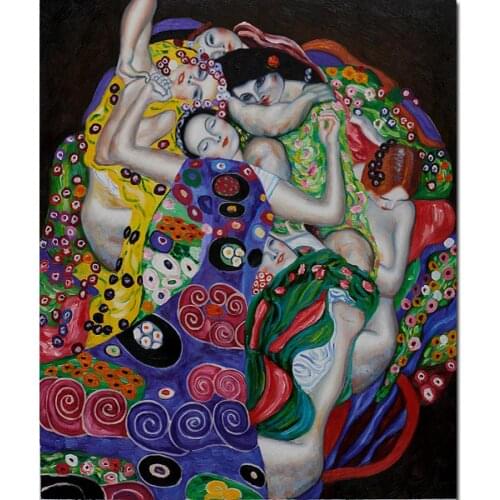 High quality Gustav Klimt Painting Woman the virgin oil on canvas Hand painted Portrait Art Reproduction Wall decor