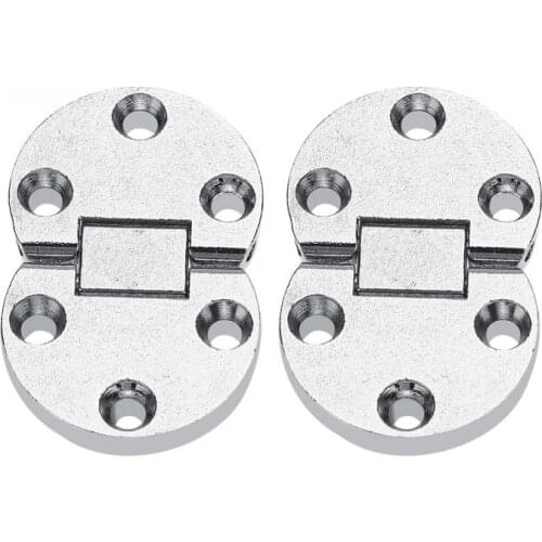 2Pcs Zinc Alloy Hinge Self-Supporting Folding Table Hinges Home Flap Tables Furniture Oval Hardware Folding Table Hardware