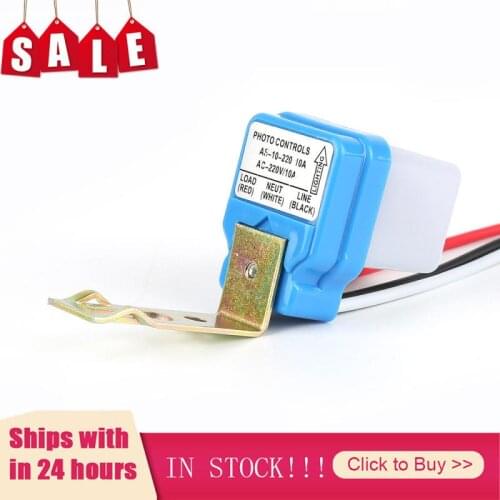 Automatic Lamp Photocell Light Controller Photoswitch Sensor Detector Switch Home Improvement Outdoor Lighting Auto On Off 220v