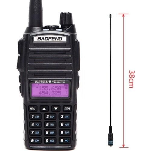 Baofeng UV-82 Plus vhf/uhf Long Range 8W Powerful Walkie Talkie Portable CB Transceiver Amateur 2 way Radio UV82+NA-771 Antenna