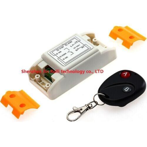 RF Wireless 220V Remote Control Switch 1 CH 10 A Receiver& Transmitter 315/433 MHZ Smart Home Switch control distance 20-100m