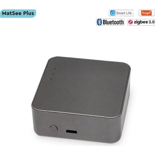 Tuya Zigbee Bluetooth Multi Mode Gateway Silver Remote Control Linkage Smart Home Equipment Works With Alexa Google Home