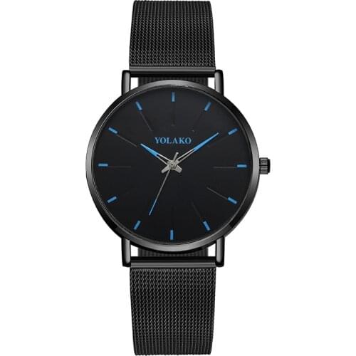 2021 New Arrival Men Quartz Watch Casual Mesh Alloy Band Wriswatch Top Brand Montre Homme erkek kol saati Dropshipping Best Sale