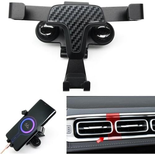 Phone Holder Dashboard Mount Air Vent Outlet Stand Gravity Navigation Bracket Trim For Mercedes Benz S Class W223 2020 2021