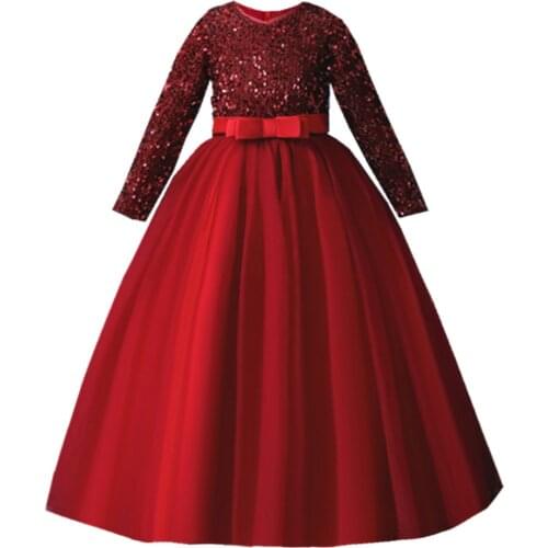 2021 New Baby Children Clothing Pommel Gauze Princess Dresses Evening Dress Children Show Dress Girls Dress Show 5-14 Year Old