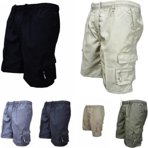 Summer Shorts Men Multi-Pockets Fashion Cargo Shorts High Street Male Short Khaki Casual Work Bermudas Plus Size Shorts Men 2020