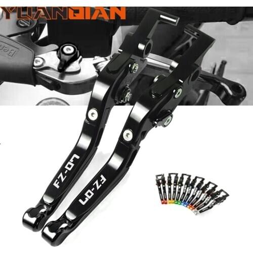 Motorcycle Accessories CNC Aluminum Brake Clutch Levers Adjustable Folding Extendable For yamaha FZ07 FZ 07 MT07 MT 07 2014-2019