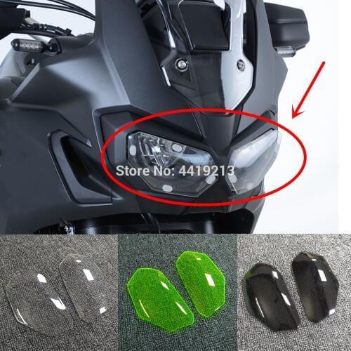 Motorcycle High Quality For Honda Africa Twin CRF 1000L CRF1000 Headlight Protection Lenses Acrylic Smoke Clear
