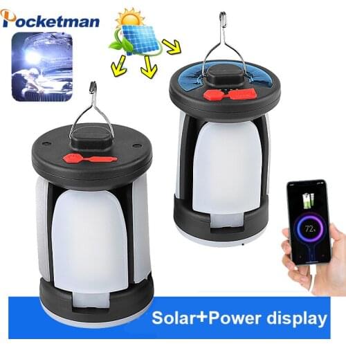 Newest 300W USB Rechargeable LED Bulb Solar Charge Lamp Outdoor Solar Camping Light Portable Emergency Lamp Night Market Light