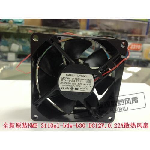 NEW NMB-MAT Minebea 3110gl-b4w-b30 12V 0.22A 8CM cooling fan