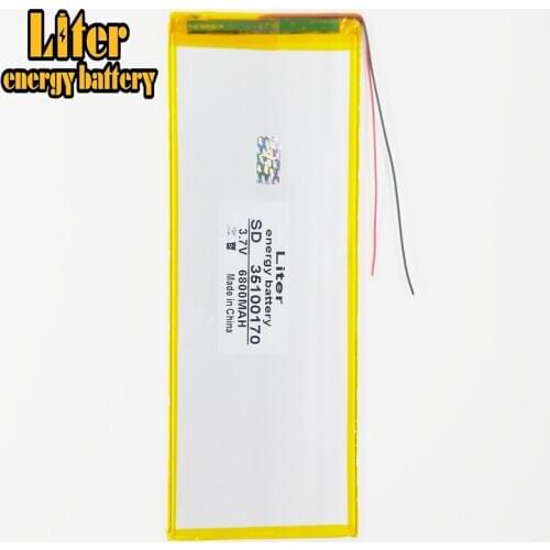 New original 10 inch tablet polymer lithium battery 3.7 V 6800 mah 35100170 large capacity