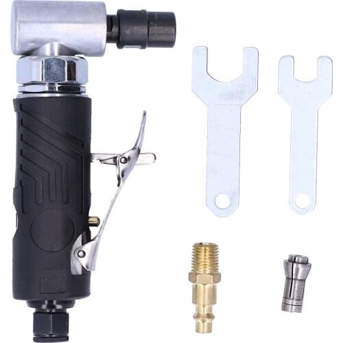 Air Die Grinder 90 Degrees Pneumatic Straight Shank Grinding Machine Pneumatic Tool Pistola Wrench Engraving Tool Set