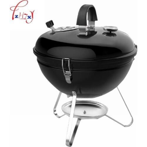 Portable Thick Grill Unique Grilled Stew Charcoal BBQ Barbecue Grills , outdoor Field bbq full set of home grill 1pc