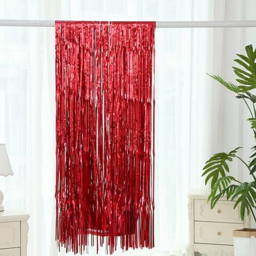 Rainbow Sequin Backdrop Foil Fringe Tinsel Curtain Birthday Party Rain For Decoration Girl Adults Anniversary Home Decoration