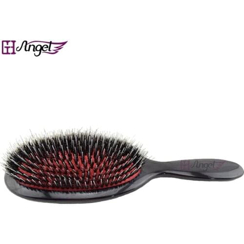 Wholesale Professional Boar Bristle Brush Comb Oval Cushion Nylon Natural Hair Extension Brush For Barber Hairdressing Tools