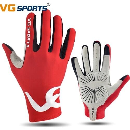 VG sports cycling gloves long finger gel touch screen Anti-slip road bike bicycle gloves men women riding full fingers MTB