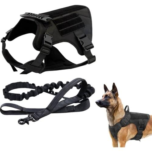Tactical Dog Harness k9 Vest Breathable Adjustable Pet Harness For large Dog Harness Vest German Shepherd Walking Running