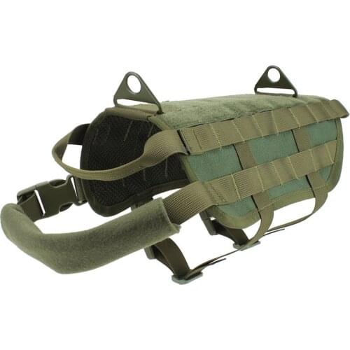 Outdoor Tactical Dog Vest Hiking Walking Hunting Training Shooting Military Service Dog Vest Cs Climbing Working Dog Harness