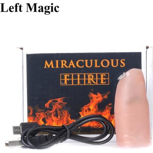 Miraculous Fire - Rechargeable Of Magic Close-Up Magic Tricks Magician Stage Gimmick Props Mentalism Accessories