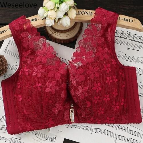 Weseelove New Summer and Autuumn Push Up Bras Soutien Gorge Femme Sexy Lace Underwear Woman Vest Type Lingerie Breathable M05-3