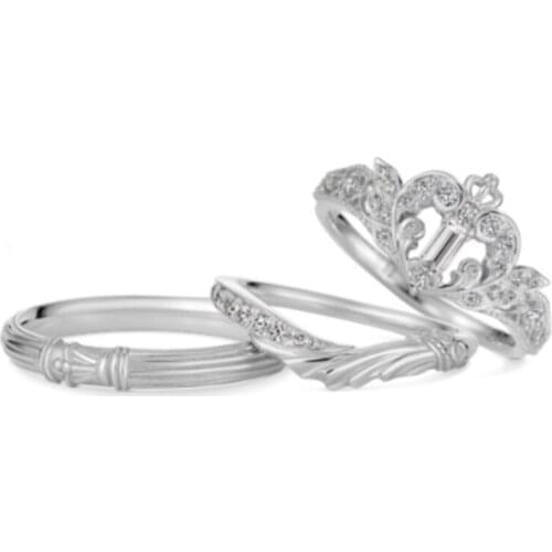 Japanese Anime Sailor UT Limited Princess Serenity Star Magic Stick Skirt Hem Crown Ring Set 925 Sterling Silver Jewelry