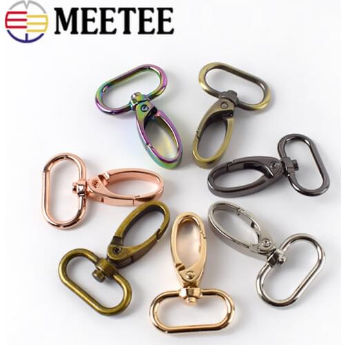 100pc 16/20/26/32/38mm Metal Buckles Bags Strap Lobster Swivel Carabiner Snap Hook Collar KeyChain DIY Bag Accessories Wholesale