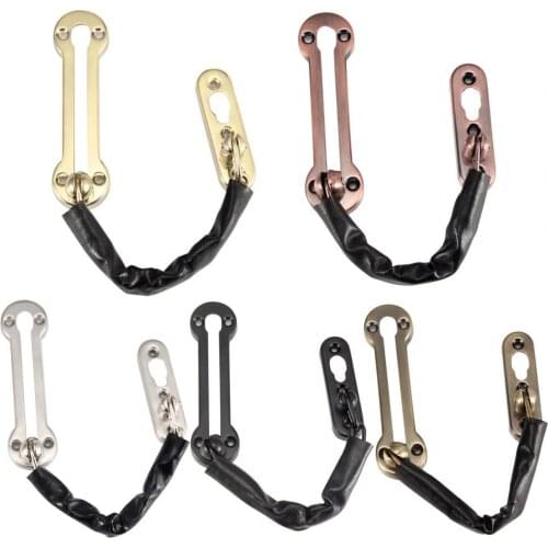 20cm 5 Colors Anti-Theft Stainless Steel Anti-rust Thicken Bolt Safety Lock Chain for Hotel Door