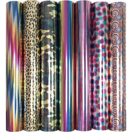 25cm*100cm PET heat transfer pattern vinyl film T-shirt Iron HTV Printing crop number patterns for sportswear Home decoration