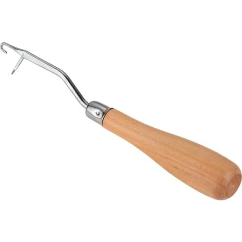 3/1Pcs Wood Handle Latch Crochet Hook Hair Weave Crochet Needle Wigs Knitting Extensions Styling Tools Carpets Repair Tools