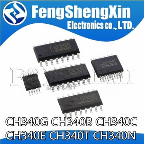 5pcs/lot 100% New original CH340C CH340G CH340T CH340 CH340E SOP SMD USB to UART Interface