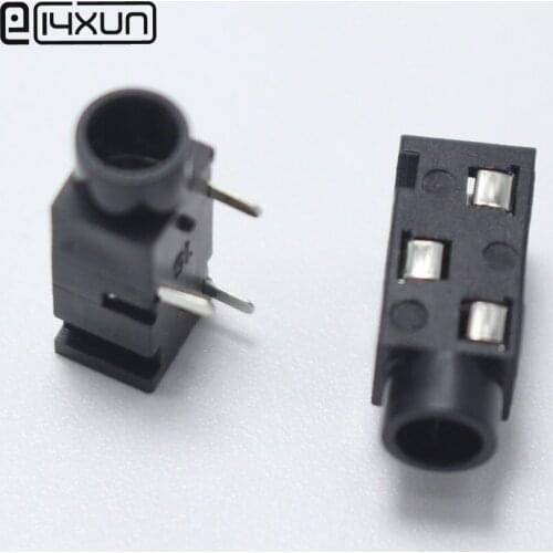 50pcs PJ-320B 3.5mm 3Pin Audio Plug jack 3.5 2+1 DIP Vertical Headset / Headphone Nickel-plated Connector
