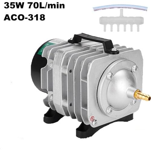 6 Way Air Aerator Pump 45W 70L/min HAILEA Electromagnetic Air Compressor Fish Tank Oxygen Air Pump Hydroponics