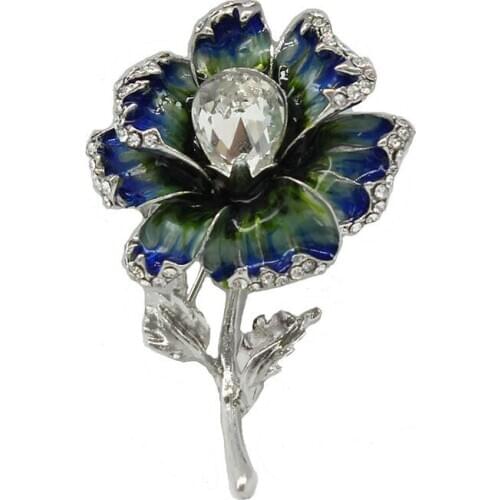 50pcs/lot Flower Enamel Pin Womens Pins And Brooches Fashion Brooches Bouquet Clothes Jewelry Gift For Women