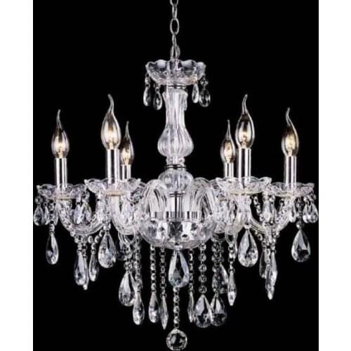 European-style bedroom Multiple Chandelier Special candle crystal modern minimalist living room hall lights project light