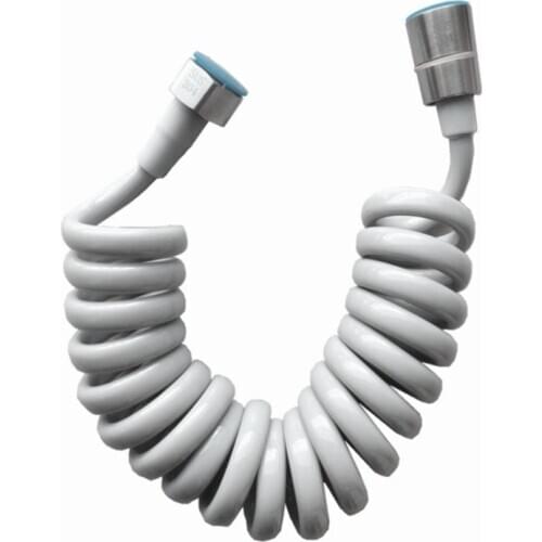 1.5 Meter 2M 3M Flexible Hose Bidet Shattaf Shower Head Hose Shower Pipe Stretch Spring PVC Grey SUS304 Plumbing Hoses plomberie