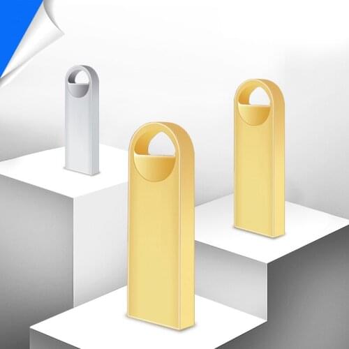 Multifunctional pen drive 32GB 128GB 64GB USB flash drive gold silver two colors optional waterproof memoria cel usb stick gif
