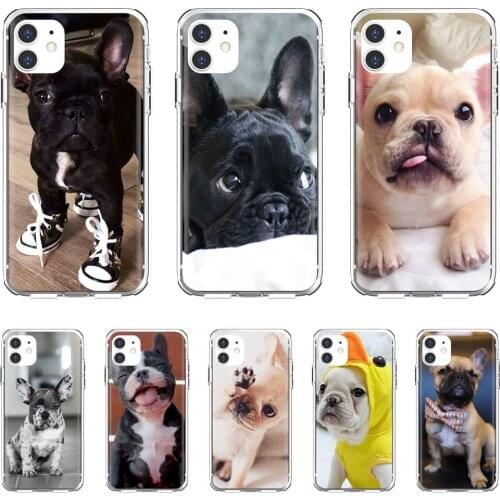 For Xiaomi poco X3 nfc F2 Pro M3 Mi 5X 6X Max Mix 1 2 2S 3 Mi5 Mi6 Mi3 Mi4 French-Bulldog-I-Love-My-Dog-Photo Soft TPU Case