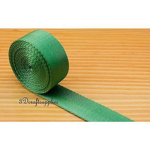 5 yards 1 inch ( 25mm ) heavy weight nylon webbing Ruban for bag purse strap handles green ZA81