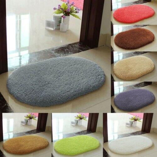 Solid Color Soft Absorbent Home Bathmat Bedroom Floor Non-slip Mat Memory Foam Bath Shower Floor Rug