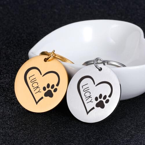 Personalized Name Tel Anti-lost Adress Dog ID Tags Customizable Nameplate Pendant Cat Puppy Dog Collar Accessories Pet Supplies