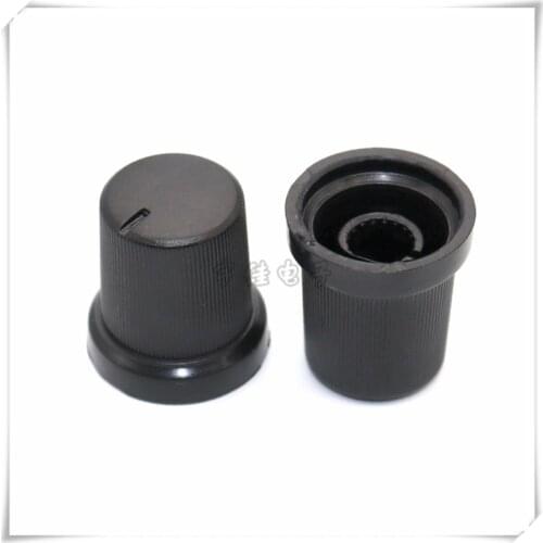 10 Pieces Plastic Flower Shaft Knob Diameter 16mm Height 17mm Potentiometer Encoder Knob Gear Shaped Inner Hole 6mm