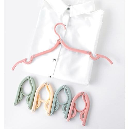 8pcs Portable Foldable Travel Hanger Non-Slip Plastic Hanger Clothespin Coat Towel Sock storage hanger Closet Organizer