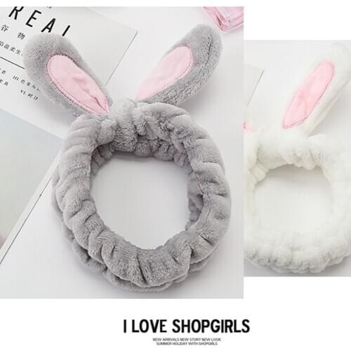 Headband For Washing Wash Face Bow makeup Hairbands Girls Elastic Holder Hair Strap Bands Ears Turban Hair Accessories