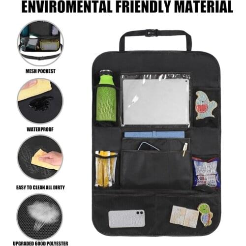 3XUB Vehicle Backseat Anti-kick Bag Automotive Goods Storage Pocket for Orderly Auto Interior Environment