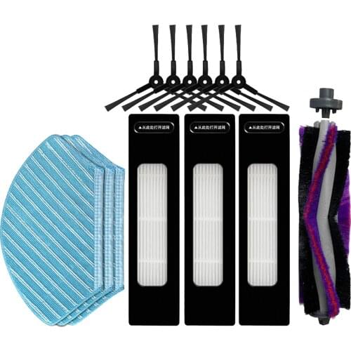 Replacement Spare Parts Hepa Filter Main Brush Roller Side Brush Mop Pads Fit For Midea M7 Robtic Vacuum Cleaner