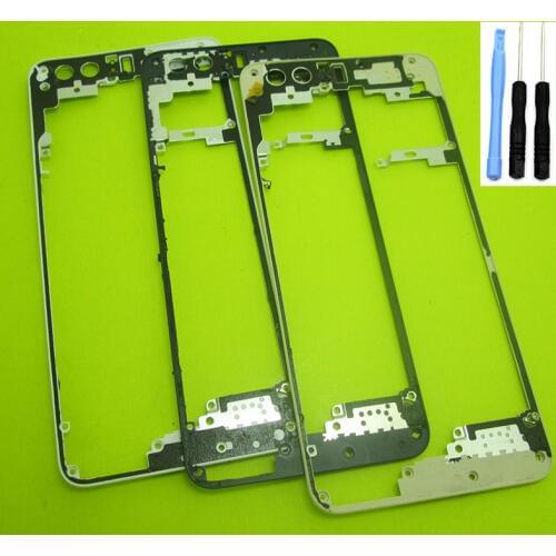 Middle LCD Holder Frame Rear Bezel Plate Chassis Housing Cover for HUAWEI Honor 8 White Gold Blue & Screwdriver Open Tool
