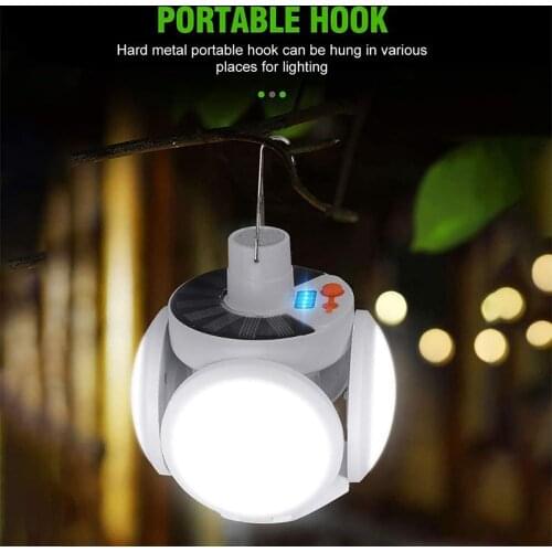 LED Solar Torch USB Rechargeable Night Light Emergency Lights Portable Searchlights Great Lantern Outdoor Camping Lamp