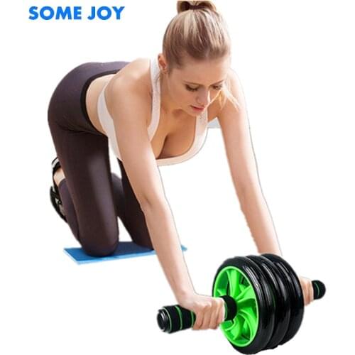AB Roller Two Three Wheel Workout Fitness GYM Equipment Exercise At Home rueda abdominal sports simulators material bodybuilding